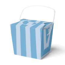 KRW Blue Stripe Take Out Favour Box