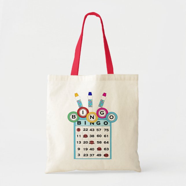 KRW Colourful Bingo Tote Bag (Front)