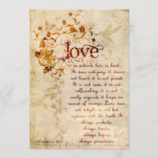 KRW Corinthians Love is : Faire-part de mariage Ec