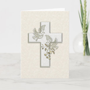 KRW Cross and Doves Card