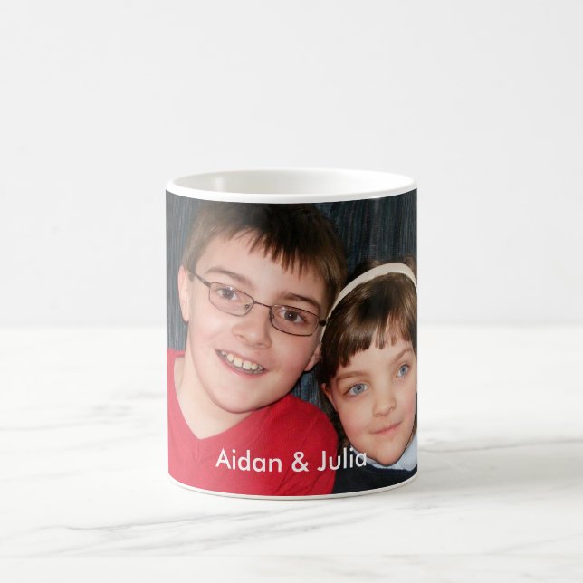 KRW Custom Photo Mug with Text (Center)