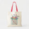 KRW Custom Text Colourful Bingo Tote Bag