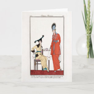 KRW Customs Parisiens 1914 Blank Note Card