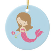 KRW Cute Pink Mermaid Ornament