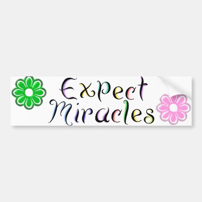 KRW Expect Miracles Bumper Sticker (Front)