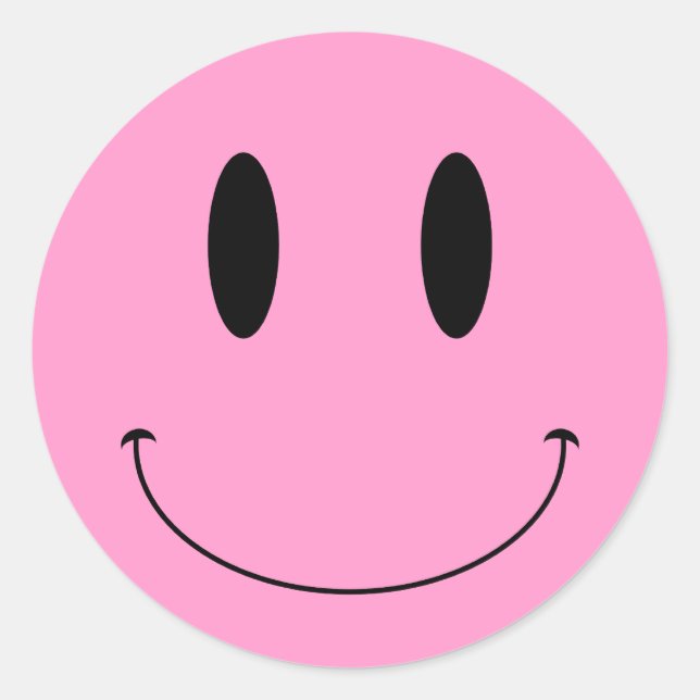 KRW Face Custom Colour Classic Round Sticker (Front)