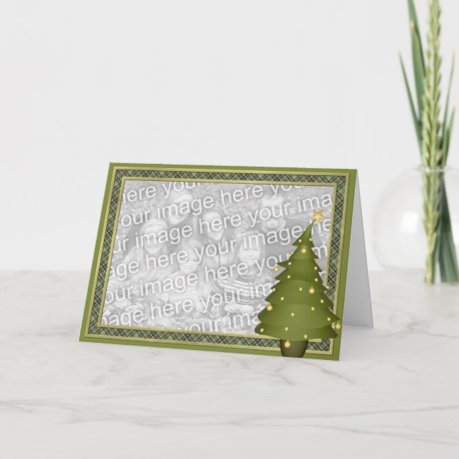 KRW Fun Lil Christmas Tree Carte photo personnalis (Devant)