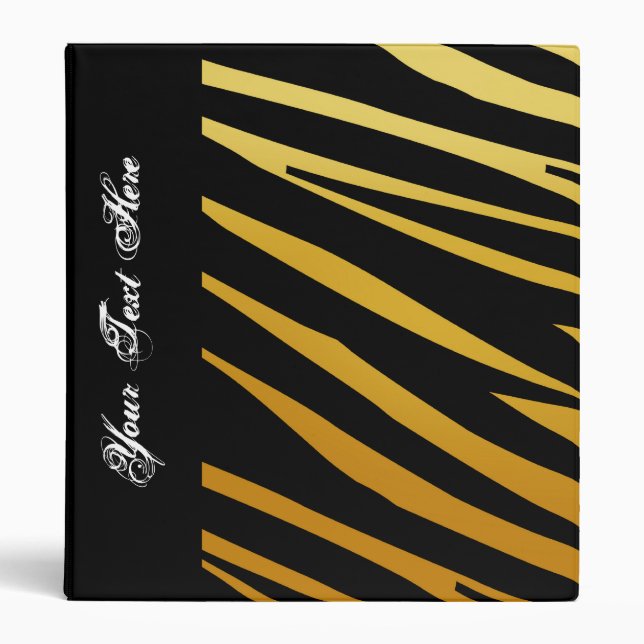 KRW Gradient Tiger Stripe Back to School Binder* Binder (Front)