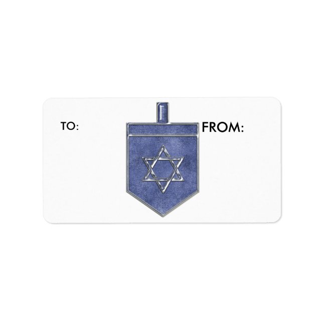 KRW Hanukkah Dreidel To and From Label (Front)