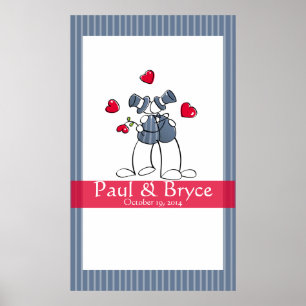 KRW Happy Grooms Gay Mariage Autographe Poster