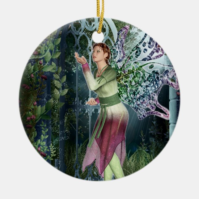 KRW Into the Night Faery Fantasy 2 Sided Ornament (Front)