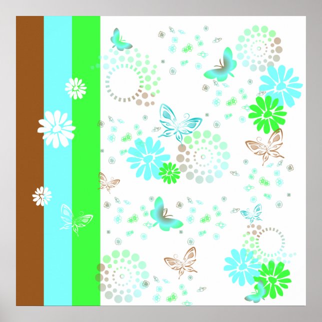 KRW KT's Butterfly Pop Art Fantasy Poster (Front)