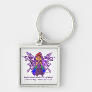 KRW LGBT Acceptance Red Head Faery Keychain