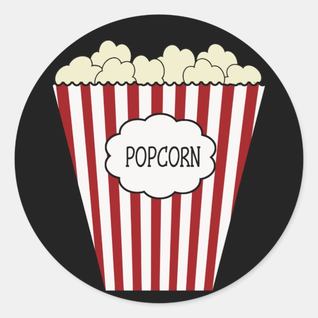 KRW Movie Theatre Sticker Popcorn (Devant)