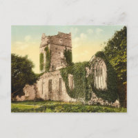 KRW Muckross AbbeyKilarney Ireland Vintage Postcar