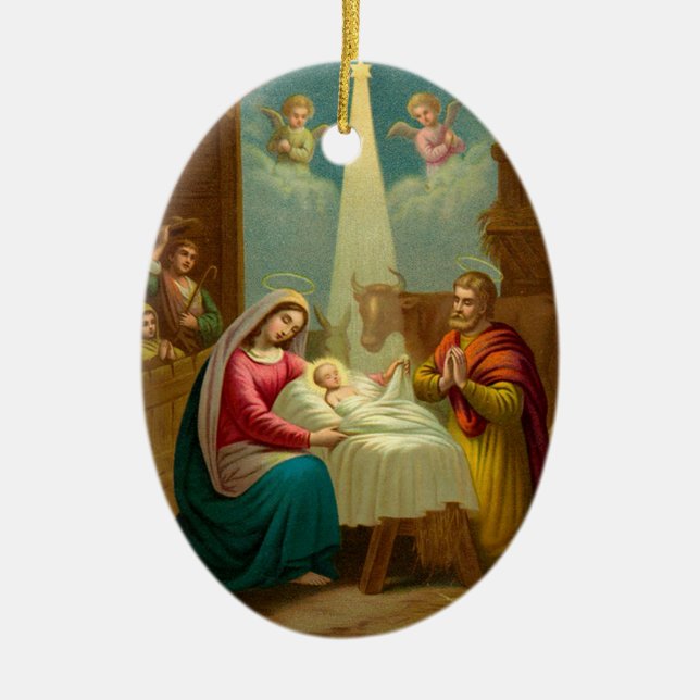 KRW O Holy Night Christmas Carol Ornament (Front)