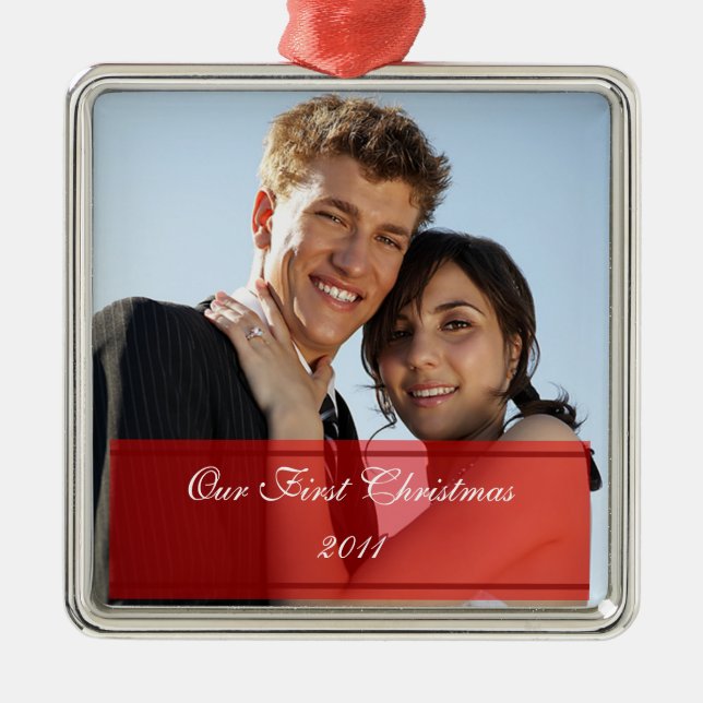 KRW Our First Christmas Together Custom Ornament (Front)