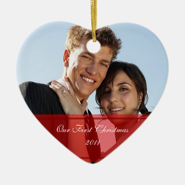 KRW Our First Christmas Together Custom Ornament (Front)