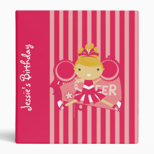 KRW Pink Cheerleader Birthday Album Binder **