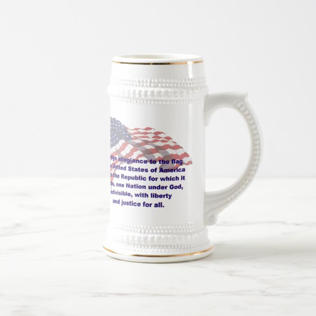 KRW Pledge of Allegiance Stein (Right)