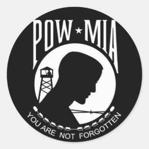 KRW POW-MIA You Are Not Forgotten Classic Round Sticker