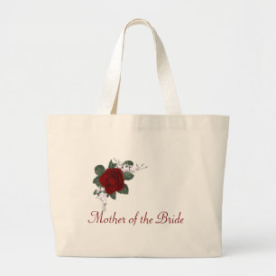 KRW Red Rose Mother of the Bride Wedding Tote