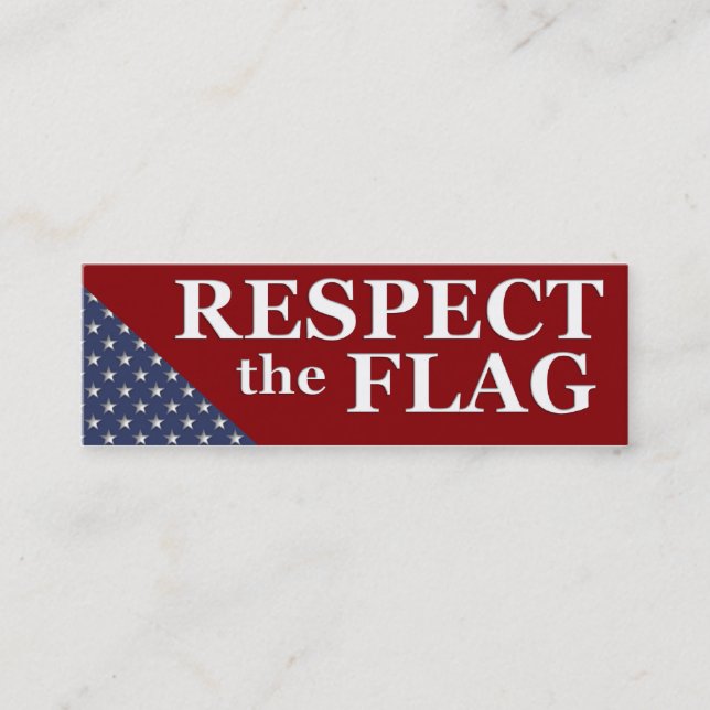 KRW Respect the Flag USA Pride Card (Front)