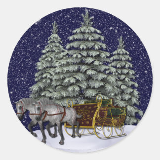 KRW Sleigh Ride Holiday Stickers - Seals