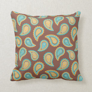 KRW Summer Breeze Paisley Print Pillow