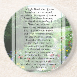 KRW The Eight Beatitudes of Jesus Coaster