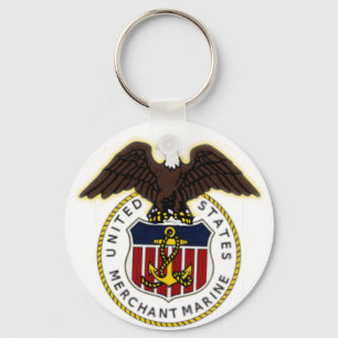 KRW US Merchant Marine Seal Keychain
