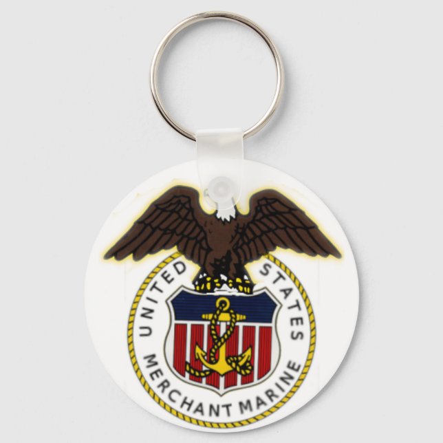 KRW US Merchant Marine Seal Keychain (Front)