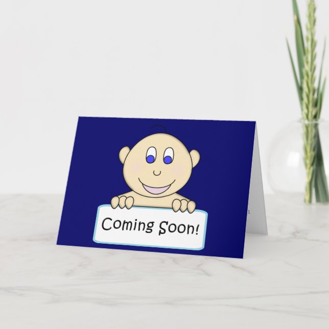 KRW venant bientôt invitation de baby shower de (Devant)