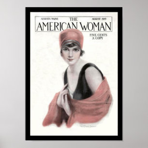 KRW Vintage American Woman Magazine 1919 Print