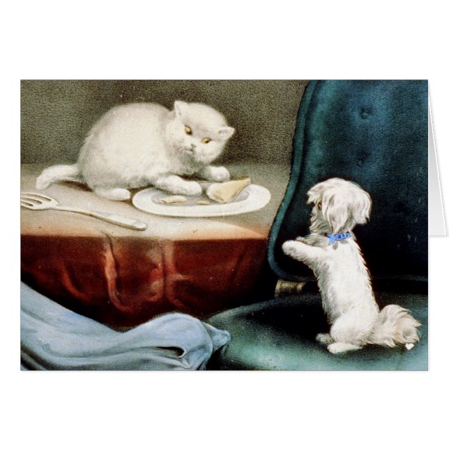 KRW Vintage Fido and Kitty Card (Front Horizontal)