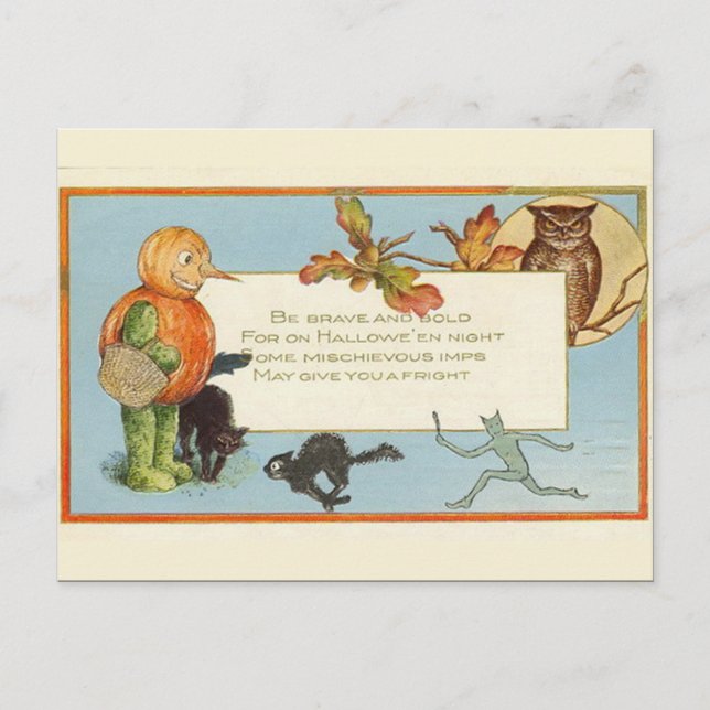 KRW Vintage Halloween - Customized Postcard (Front)