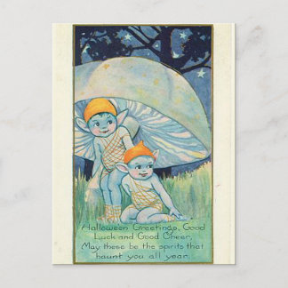 KRW Vintage Halloween Postcard