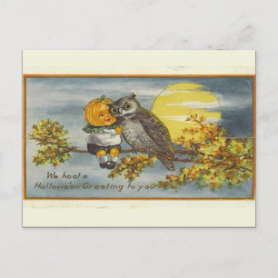 KRW Vintage Halloween Postcard