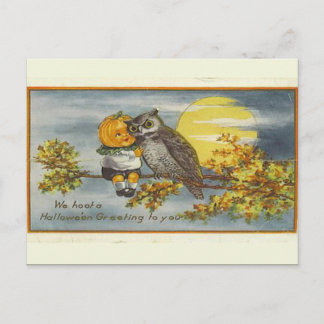 KRW Vintage Halloween Postcard