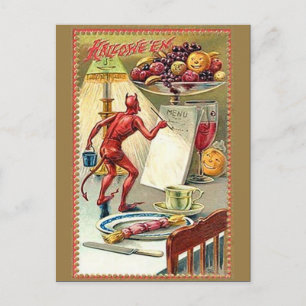 KRW Vintage Halloween Postcard