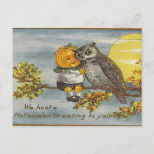 KRW Vintage Halloween Postcard