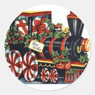 KRW Vintage Holiday Train Sticker