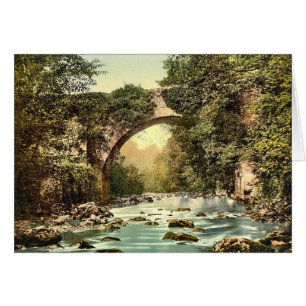 KRW Vintage The Dargle Bridge County Wicklow Card