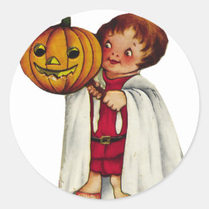 KRW Vintage Trick or Treater Halloween Stickers