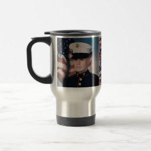 KRW Yellow Ribbon Tag - Customize Travel Mug