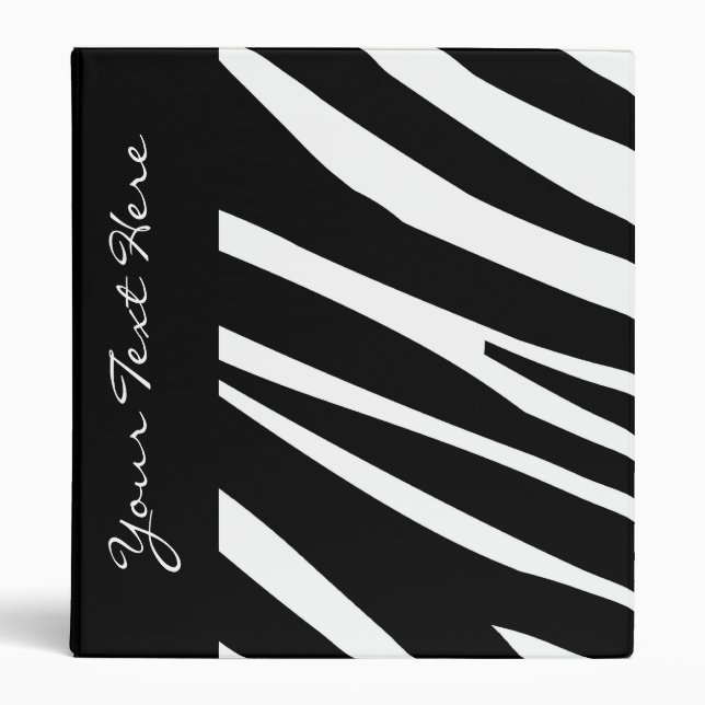 KRW Zebra Stripes Back to School Binder* Binder (Front)