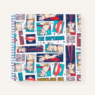 Krypto Comic Panel Pattern Notebook