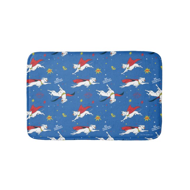 Krypto Flying Pattern Bath Mat (Front)