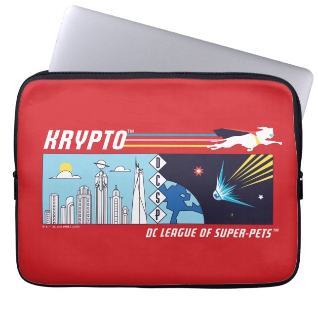 Krypto Outer-Space to Metropolis Laptop Sleeve (Front)