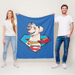Krypto S-Shield Graphic Fleece Blanket